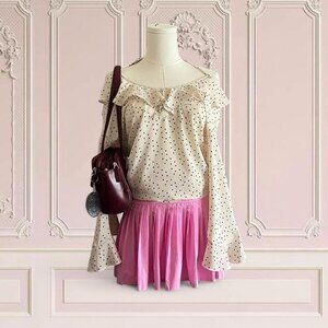 Max Studio Women's Cream and Pink Blouse